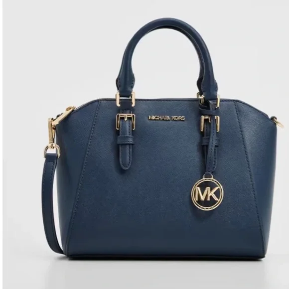 EUC Michael Kors Ciara Saffiano Leather Satchel - Picture 1 of 6